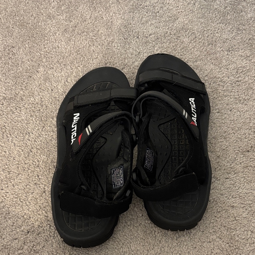Nautica Black Sport Sandals